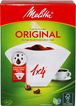 Melitta Φίλτρα Καφέ 1Χ4 80Τεμ