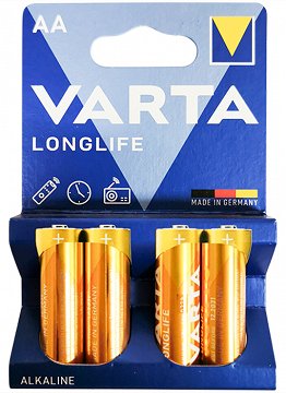 Varta Alkaline Batteries AA 4Pcs