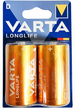 Varta Alkaline Batteries D 2Pcs