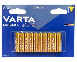 Varta Alkaline Batteries AAA 10Pcs
