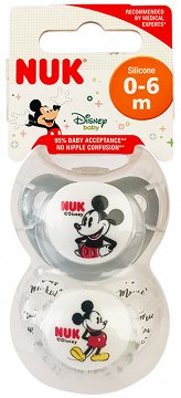 Nuk Disney Mickey Πιπίλα 0-6 M 2Τεμ