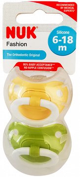 Nuk Fashion Πιπίλα 6-18 M 2Τεμ