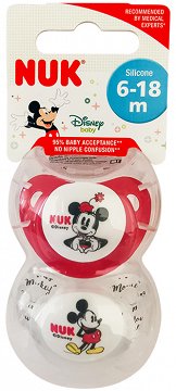 Nuk Disney Mickey Πιπίλα 6-18 M 2Τεμ