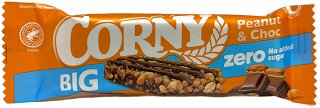 Corny Big Zero Peanut & Choc Cereal Bar No Added Sugar 40g