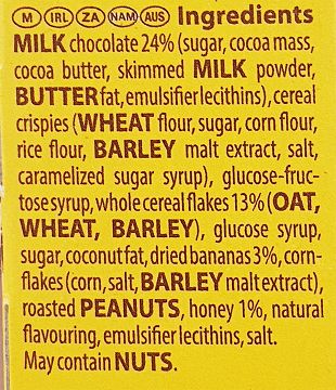 Corny Chocolate Banana Cereal Bars 6Τεμ
