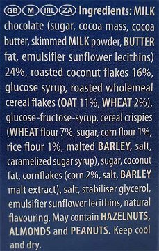 Corny Coconut Cereal Bars 6Τεμ