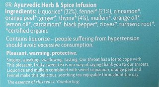 Yogi Tea Organic Throat Comfort 17Τεμ