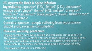 Yogi Tea Organic Throat Comfort 17Τεμ