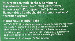 Yogi Tea Organic Green Balance 17Pcs