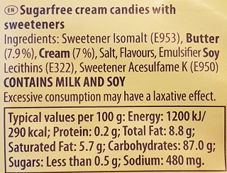 Werthers Original Cream Candies Sugar Free 70g