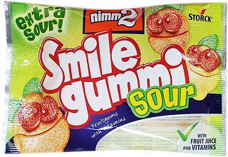 Storck Nimm2 Smile Gummi Sour Ζελεδάκια Με Βιταμίνες 100g