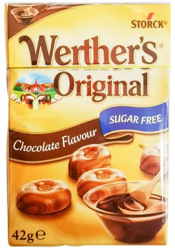 Werthers Original Καραμέλες Σοκολάτα Χωρίς Ζάχαρη 42g