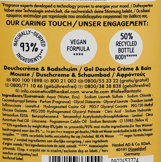 Fa Energising Oriental Neroli Shower & Bath 750ml