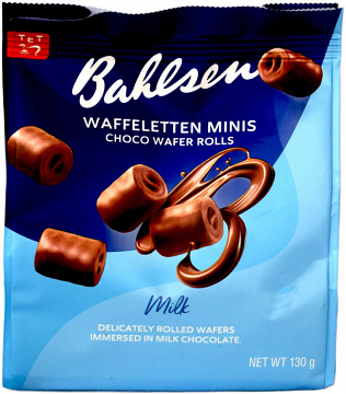 Bahlsen Wafer Rolls With Milk Chocolate 130g