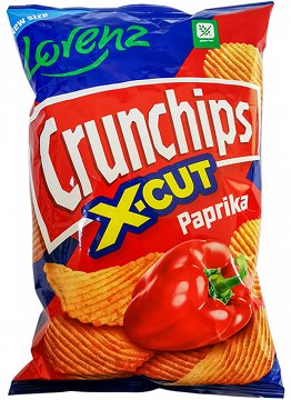 Lorenz Crunchips Xcut Πάπρικα Χωρίς Γλουτένη 130g