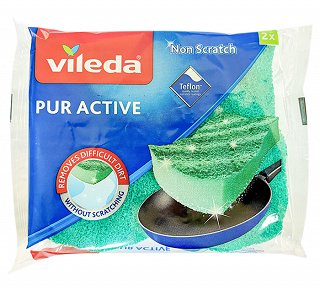 Vileda Active Σφουγγάρι Για Σκεύη Κουζίνας 2Τεμ
