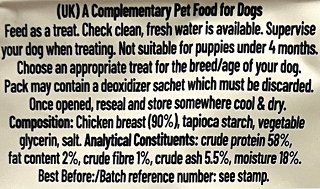 Pawsley & Co Good Boy Chewy Chicken Fillets 80g