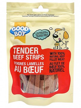 Pawsley & Co Good Boy Tender Beef Strips 90g