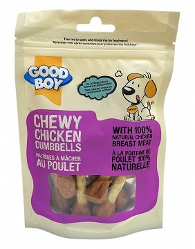 Pawsley & Co Good Boy Chewy Chicken Dumbbells 100g