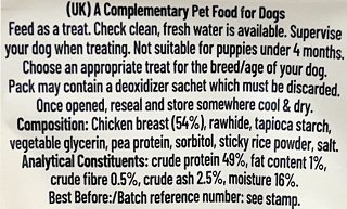 Pawsley & Co Good Boy Chewy Chicken Dumbbells 100g