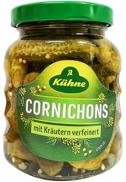 Kuhne Μίνι Αγγουράκια Τουρσί 180g