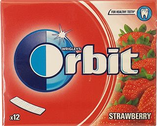 Orbit Φράουλα Τσίχλες 31g