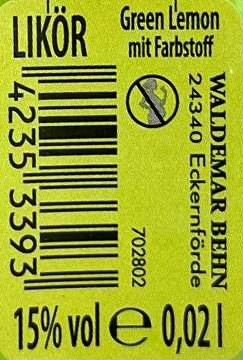 Kleiner Feigling Liqueur Green Lemon 20ml