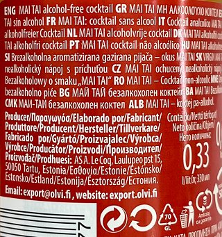 Le Coq Non Alcoholic Mai Tai Classic 330ml