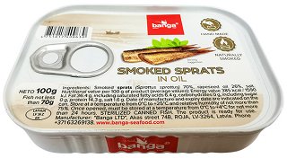 Banga Καπνιστά Sprats Ψαράκια Σε Λάδι 100g