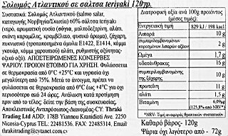 Banga Σόλωμός Ατλαντικού Σε Σάλτσα Teriyaki 120g