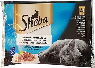 Sheba Delice Fish Selection In Gravy 4X85g