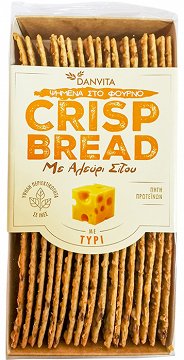 Danvita Crisp Bread Με Τυρί Ψημένα Στο Φούρνο 130g