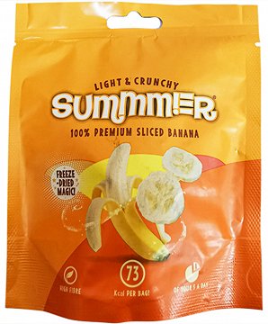 Summmer Αποξηραμένα Κομμάτια Μπανάνα 20g