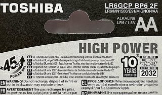 Toshiba High Power Αλκαλικές Μπαταρίες AA 4+2Τεμ