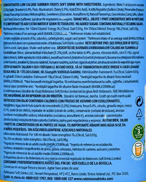 Robinsons Σιρόπι Πορτοκάλι Με Γλυκαντικά 1L