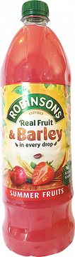 Robinsons Σιρόπι Καλοκαιρινά Φρούτα & Κριθάρι Χωρίς Πρόσθετη Ζάχαρη Με Γλυκαντικά 1L