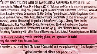 Go Ahead Fruit Slices Raspberry 174g