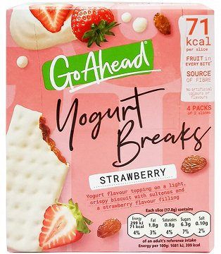 Go Ahead Yogurt Breaks Strawberry 142g