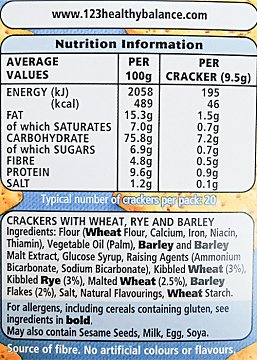 Jacob's Lunch Bakes Crispbreads Mixed Grain 190g