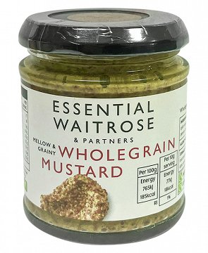 Essential Waitrose Wholegrain Mustard 185g