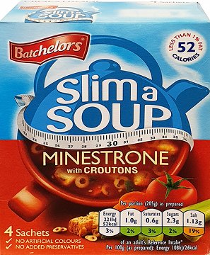 Batchelors Slim A Soup Minestrone Με Κρουτόνς 4Τεμ