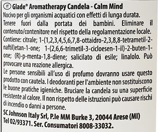 Glade Aromatherapy Calm Mind Candle 260g