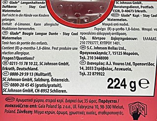 Glade Stay Cool Watermelon Αρωματικό Κερί 224g