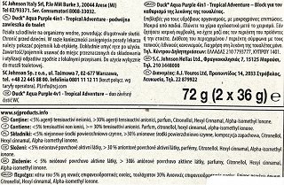 Duck Tropical Adventure Αρωματικό Τουαλέτας 2x36g Duo Pack