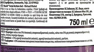 Duck Total Action Gel Virtual Violet 750ml