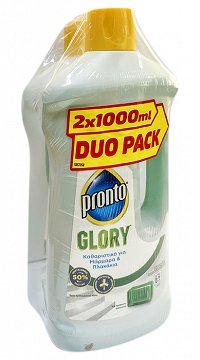 Pronto Glory Liquid Cleaner With Green Soap For Marbles & Tiles 2x1000ml