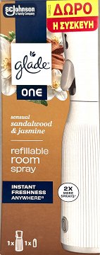 Glade One Sensual Sandalwood & Jasmine Refillable Room Spray 1Τεμ