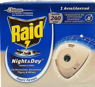 Raid Night And Day Mosquito And Flies Repellent Refill 1Pc