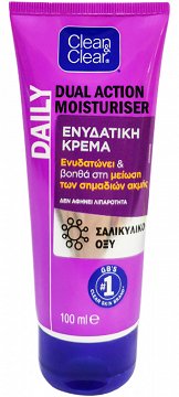 Clean & Clear Dual Action Moisturiser Daily Cream 100ml