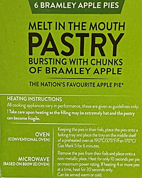 Mr Kipling Bramley Apple Pies 6Τεμ 354g